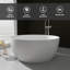 Baignoire de trempage autoportante 51 po