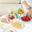 Assiette à fruits pliable à 3 plis, assiette à bonbons, assiette à fruits en plastique-1712418634