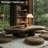 48.4" Walnut Cloud Coffee Table