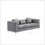 Ensemble de canapé-lit en velours gris Lorreto-2137290723-2137290725