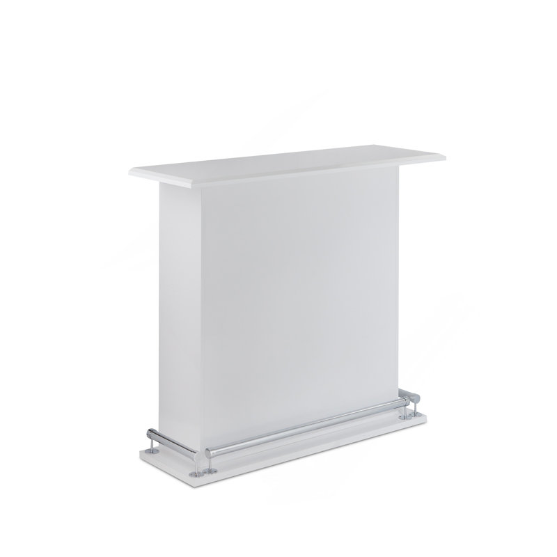 Kite White High Gloss Finish Bar Table