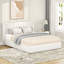 Aucun sommier nécessaire avec système 4 en métal et tissu 4 tiroirs Classic Boucle