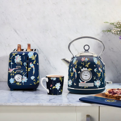 Laura Ashley Kitchen Set, 1.7L Dome Kettle & 2 Slice Toaster