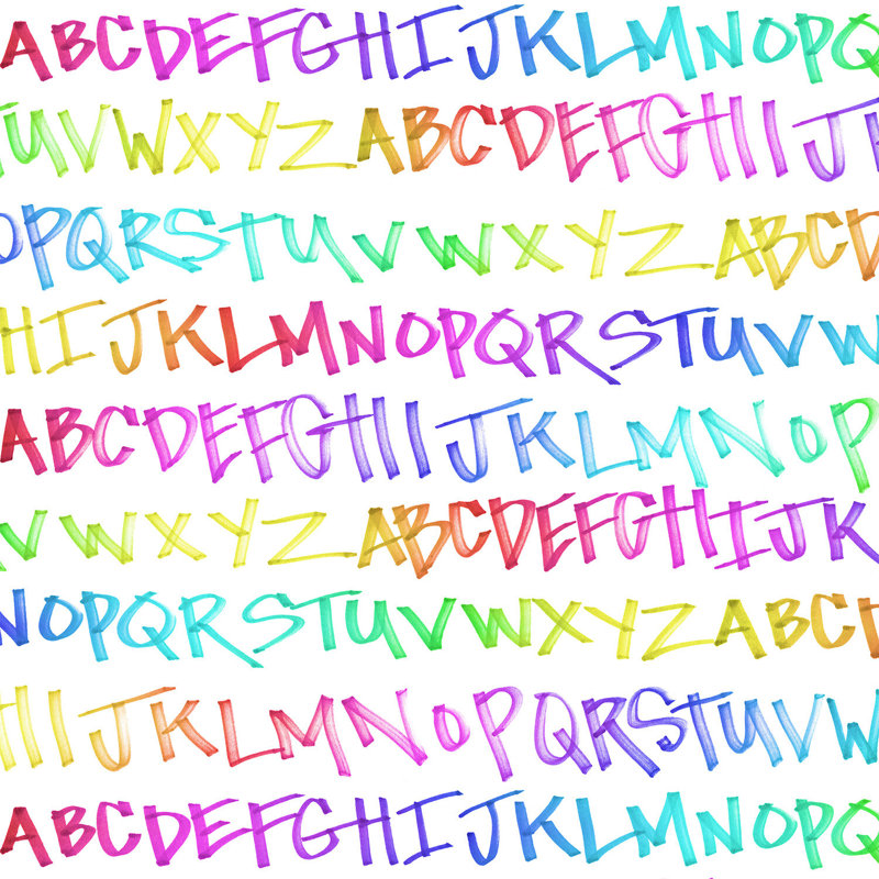 NYC Alphabet, Non-Woven, Rainbow