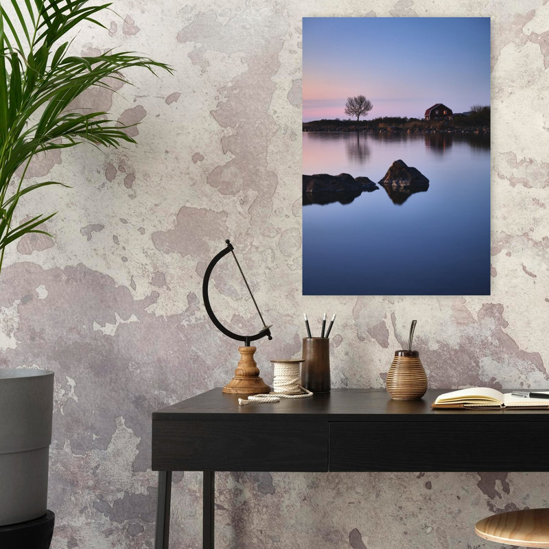 Blue Hour Reflections by Hamed Bank - Wrapped Canvas Print, 60.96 cm H x 40.64 cm W