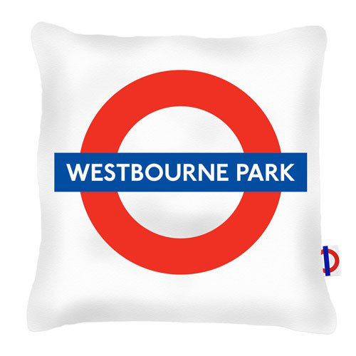 Westbourne Park Tube Station London Transport Cushion