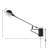 Arvis Iron Plug-in Armed Sconce