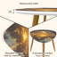 Ensemble de 2 tables basses gigognes triangulaires le long de la plage de Waikiki