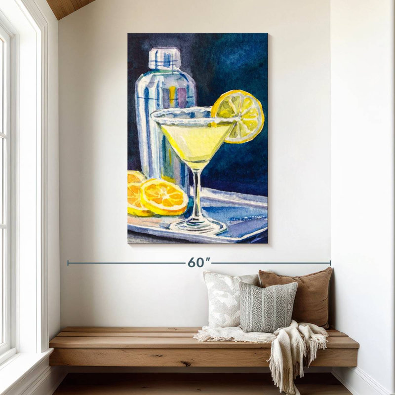 Yarlin Lemon Martini, 48" H x 32" W