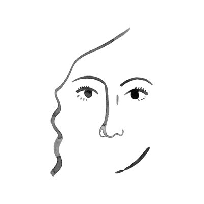 Face in a Crowd III by Grace Popp - Drawing