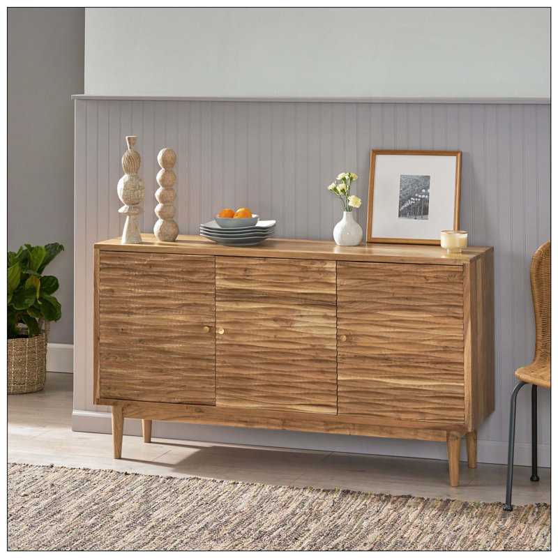 Buffet 3 portes pour le salon, la salle à manger, le rangement et la décoration