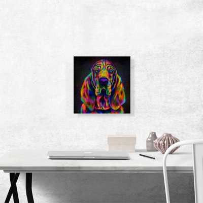 «Bloodhound Dog», impression sur toile tendue