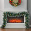 270cm Lighted Faux Garland with Lights-1289633851