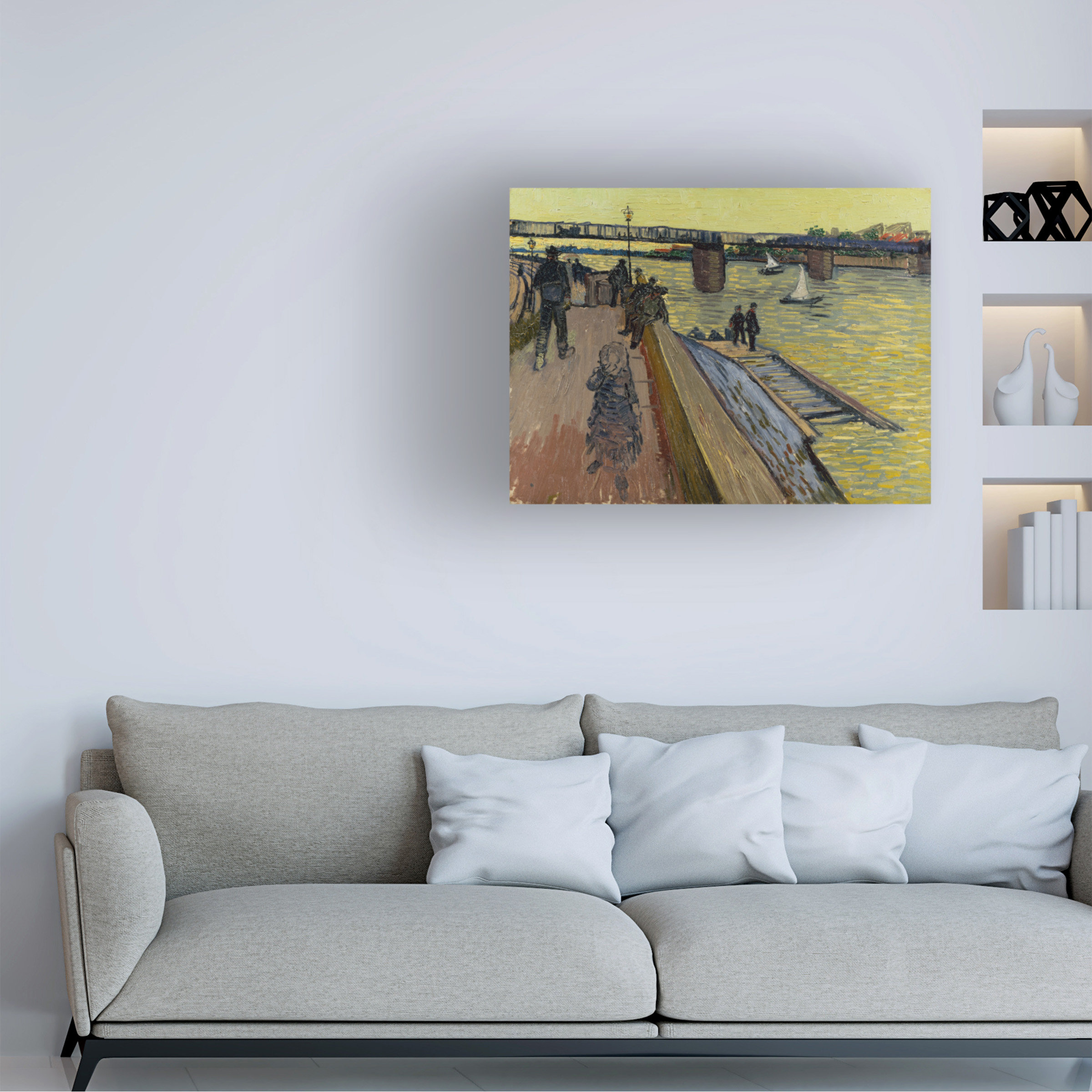 Winston Porter Le Bridge Of Trinquetaille In Arles by Vincent Van Gogh