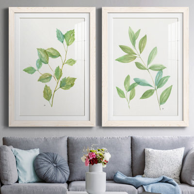 Printemps verts I - ensemble de 2 reproductions d'art