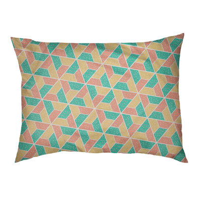 Byrge Geometric Fleece Pet Bed