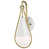 Blanc mat / laiton naturel