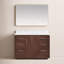 Meuble-lavabo simple 48 po avec plateau en pierre et miroir Cloverfield-93496095-93496098