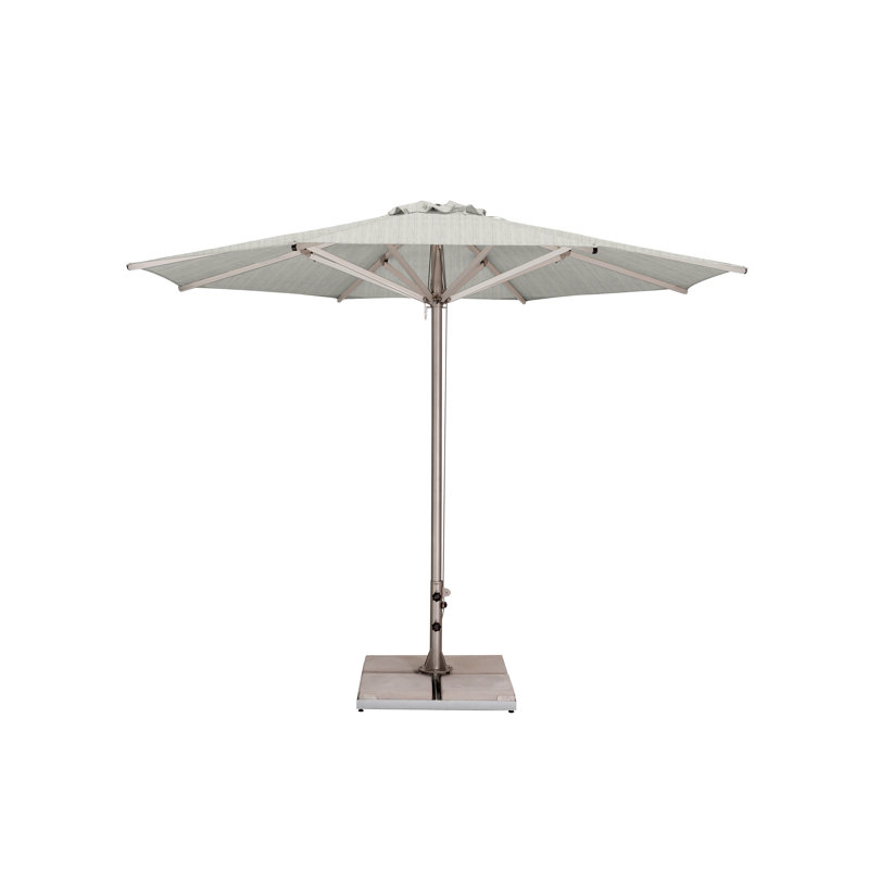 Storm 11.5' Round Umbrella, Paver Frame, Natural