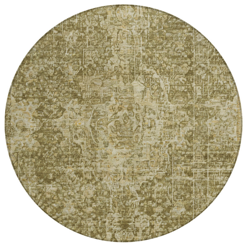 Scarlune Brown Washable Indoor-Outdoor Rug - LOOMLAN, 2'3" x 7'6"