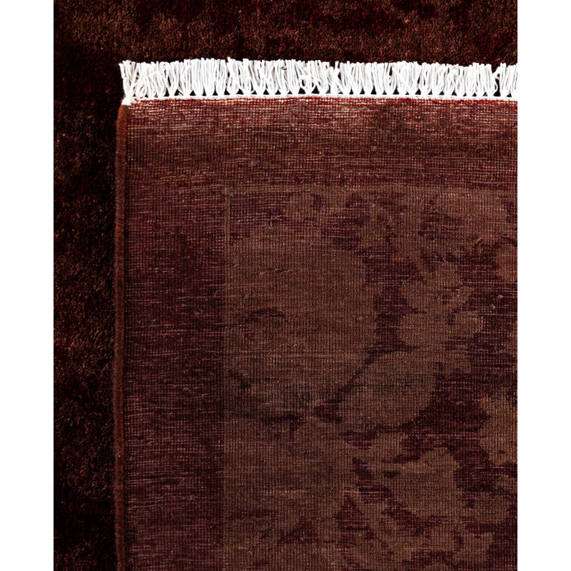 Overdyed One-of-a-Kind 4' 2" X 5' 10" Hand Knotted Area Rug