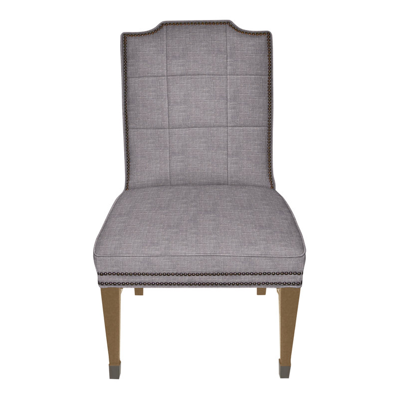 Travis By Michael Weiss Upholstered Dining Chair, Yes, Nomad Slate Crypton® Chenille, Hampton
