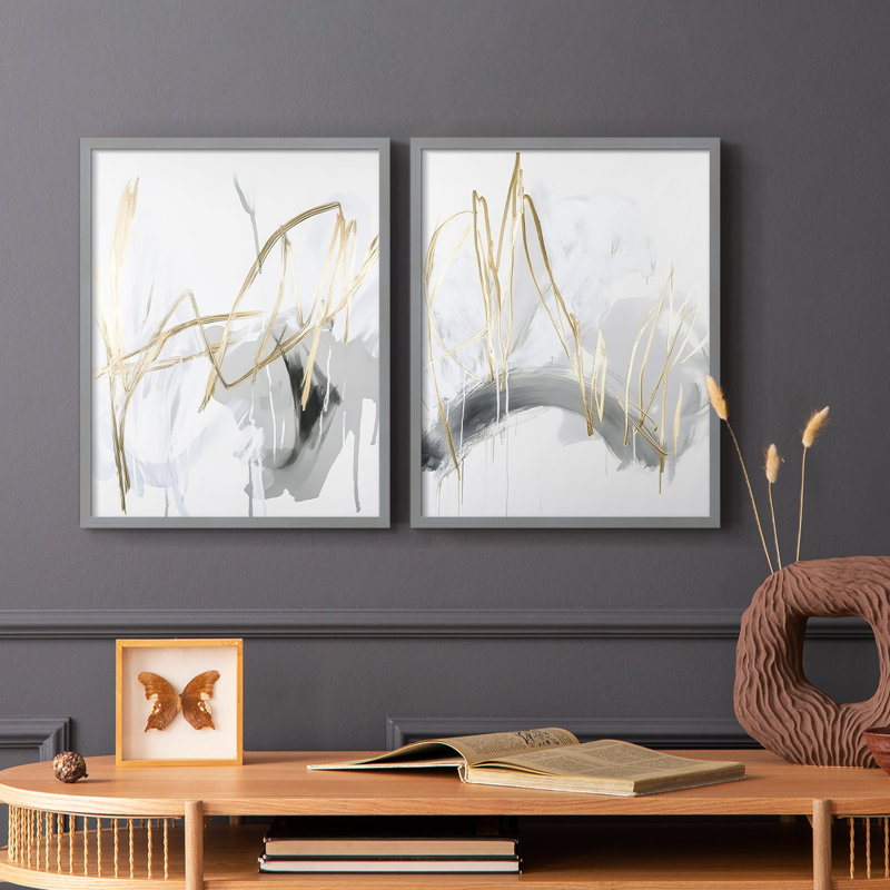 Série ABSTRACT DCCxxv - reproduction encadrée de qualité supérieure - prête à être accrochée - aucun clou requis - aucun clou requis
