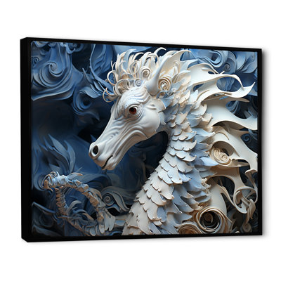 «Underhor Seahorse Elegance» sur impression sur toile