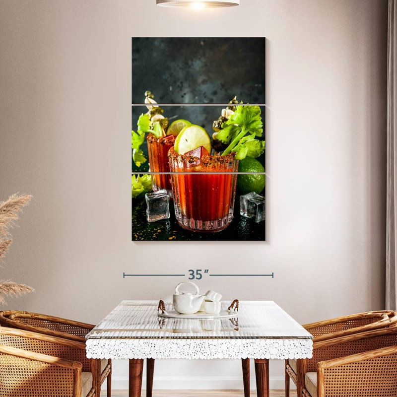  Bloody Mary Cocktail, H 50 po x l 32 po