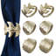 Metal Leaf Napkin Ring (Set Of 6)