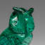 Genuine Polished Malachite Owl Carving (170 Grams)