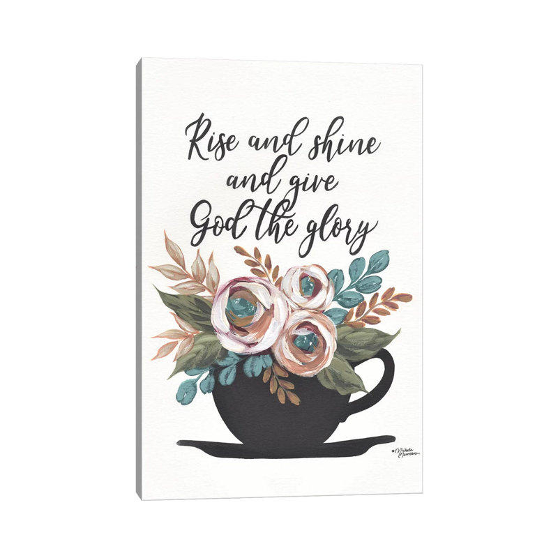 Rise And Shine by Michele Norman - Wrapped Canvas Painting, 20.32 cm H x 30.48 cm W