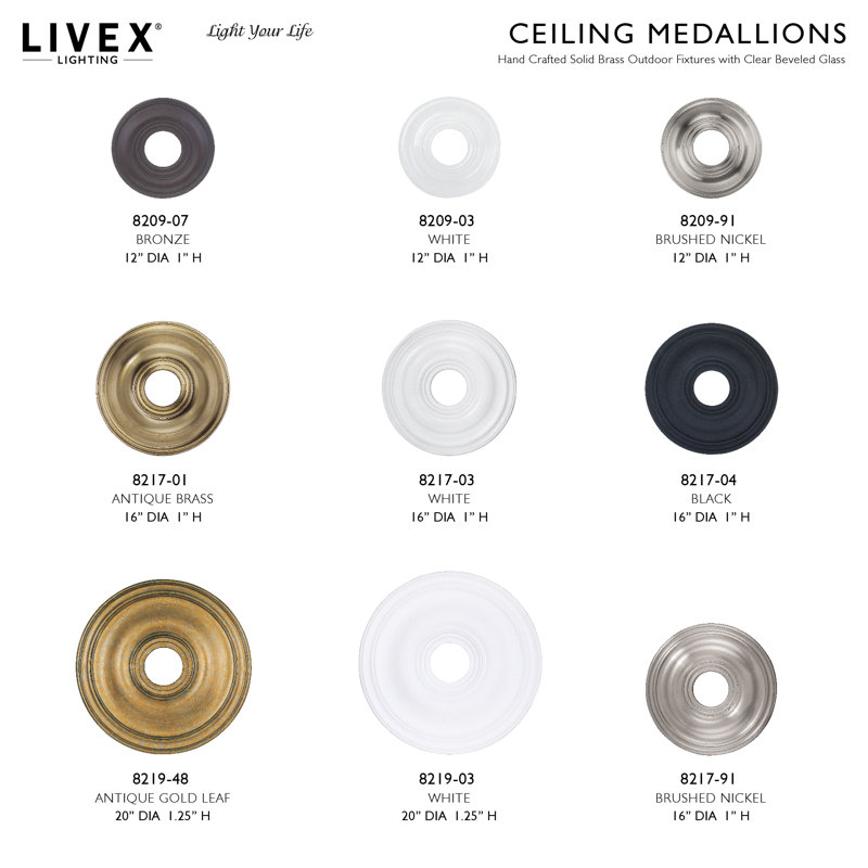 Médaillon de plafond, Noir