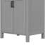 Meuble-lavabo de 24 po avec lavabo en céramique, tiroir rabattable, rangement à double porte, fonction de fermeture en douceur et finition exquise pour les espaces compacts 24 po avec rangement intelligent, cadre en bois massif
