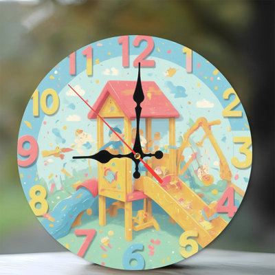 Clock Numbers Playground Scene