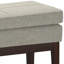 Carlson Mid-Century Ottoman Bench with Upholstered Seat-23540177-23540179
