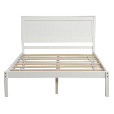 Chares Wood Platform Bed With Headboard