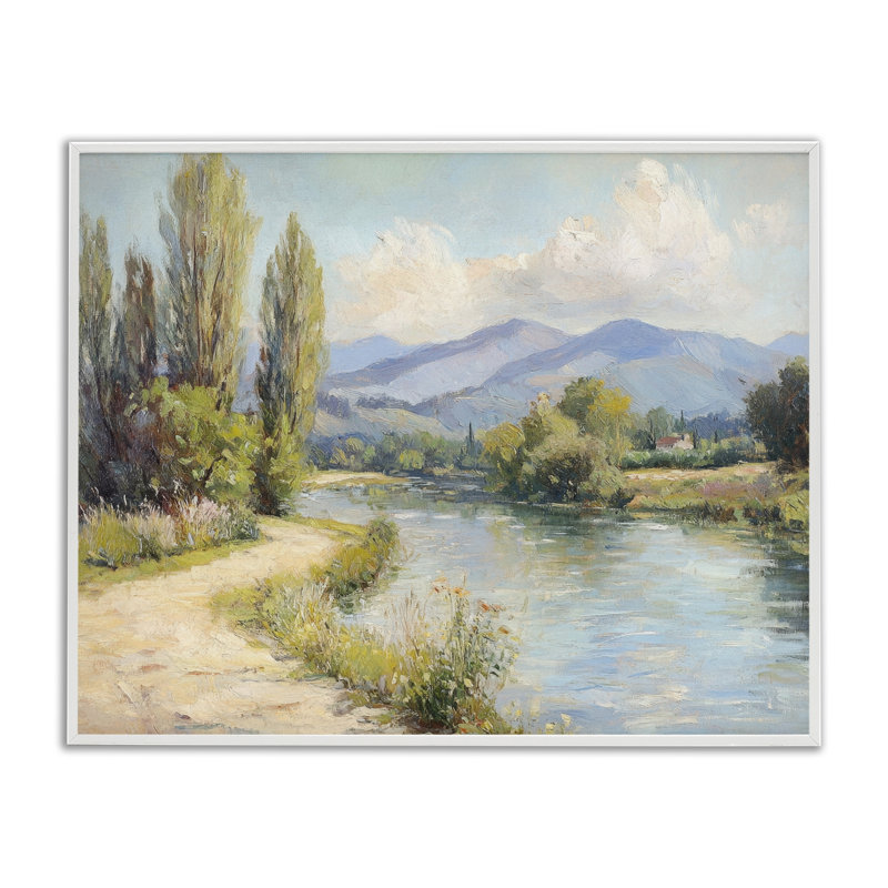 Le long de la rivière de montagne, estampe numérique, conception de Petal Prints Design, H 24 po x l 30 po