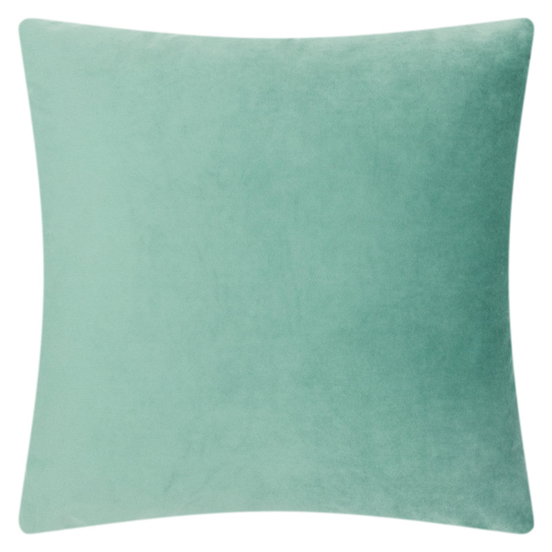 Appliqued Floral Accent Pillow Cover Sunflower Decorative Throw Pillow Case 18in, Dark Green