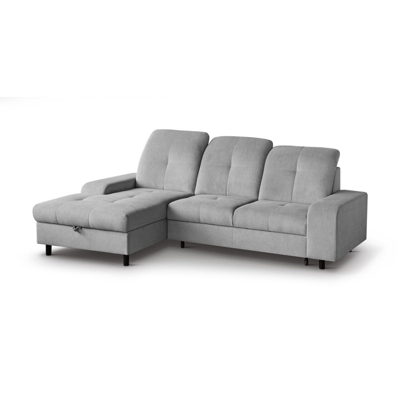 Antwyan 4 Seater Sofa Bed, Left Hand Facing, Grey