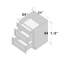 Armoire de cuisine avec 3 tiroirs H 34,5 po x P 24 po de la collection Casainc-112651991-117258572