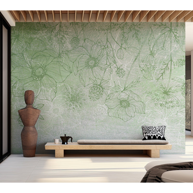 Adhésif mural à peler et coller Breyanne, L 57 po x L 41 po