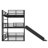 Full Over Full Over Full Bunk Bed With Slide, Metal Triple Bunk Bed With Safety Guardrails, Heavy-Duty Bunk Bed With Noise-Reduced Design, Black-1838567013