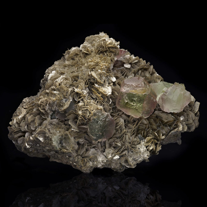 Stunning Fluorite on Muscovite from Pakistan