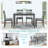 Wooden Dining Rectangular Table Set For 4,Kitchen Dining Table For Small Space-1455830802