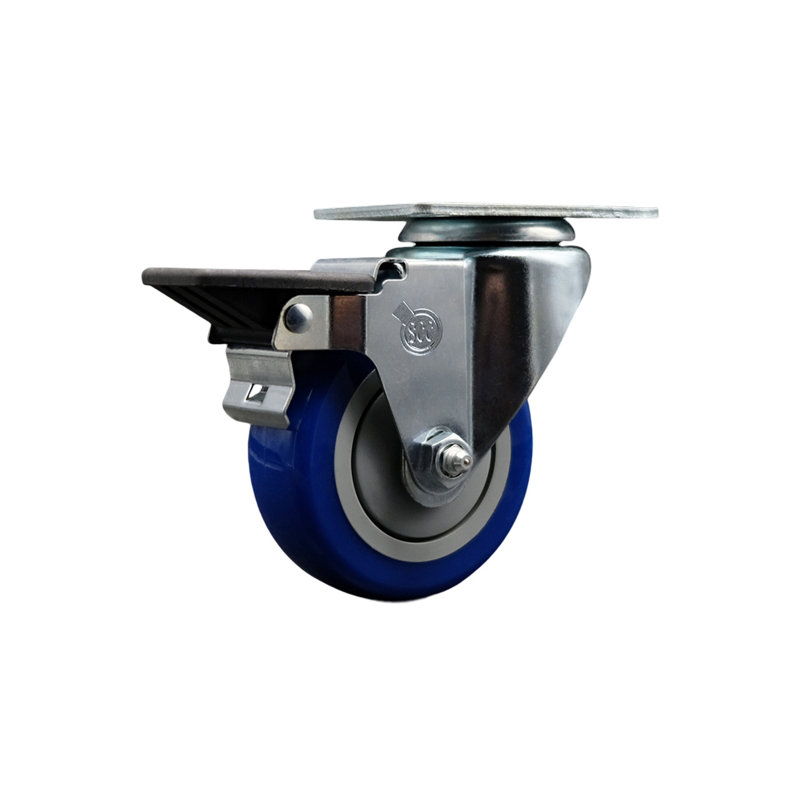 Polyurethane Caster, Blue