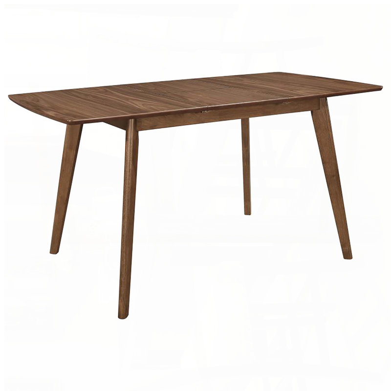 Mid-Century Rectangular Dining Table – Natural Walnut