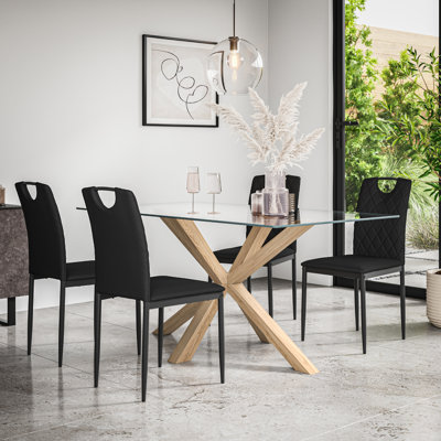 Dawnyell 4 - Person Dining Set