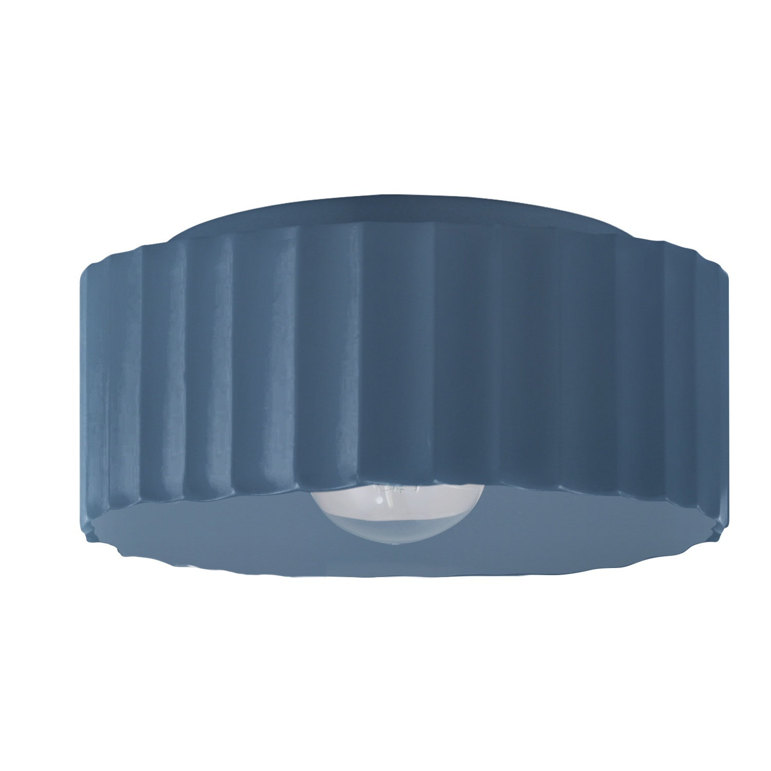 Colgate Single Light Flush Mount, Midnight Sky, 6.5" H x 13" W x 13" D