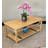 Zen Coffee Table with Bottom Shelf